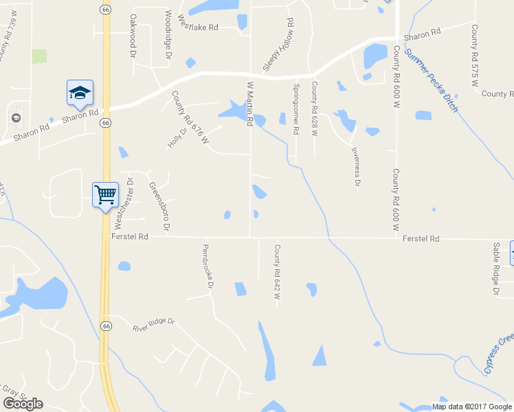 map of restaurants, bars, coffee shops, grocery stores, and more near 5900 West Martin Road in Newburgh