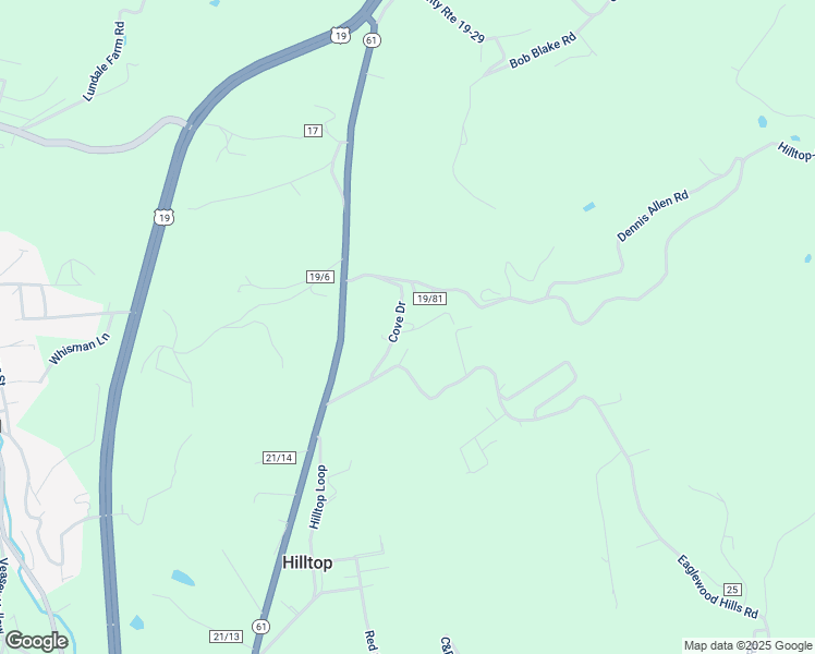 map of restaurants, bars, coffee shops, grocery stores, and more near 149 Cove Drive in Fayette