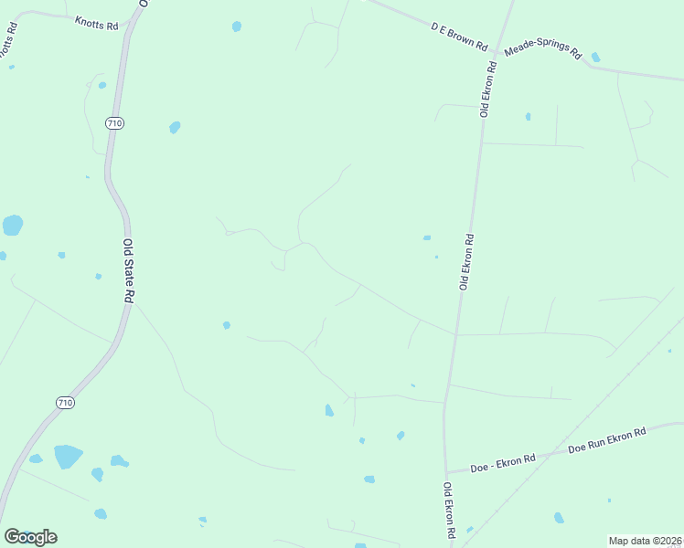 map of restaurants, bars, coffee shops, grocery stores, and more near Bruner Road in Meade County