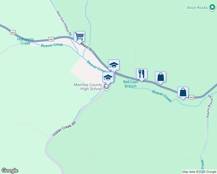 map of restaurants, bars, coffee shops, grocery stores, and more near 1700 Bypass Rd in [no name]