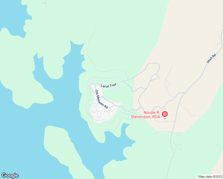 map of restaurants, bars, coffee shops, grocery stores, and more near Lariat Trail in Jamestown