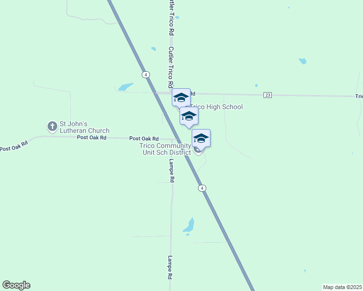 map of restaurants, bars, coffee shops, grocery stores, and more near 16343 Highway 4 in Campbell Hill