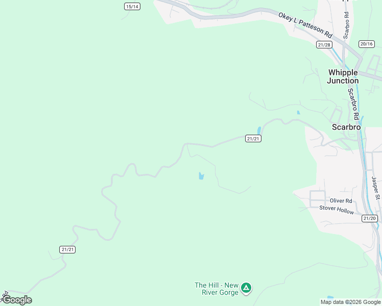 map of restaurants, bars, coffee shops, grocery stores, and more near 47 White Oak Farm Drive in Scarbro