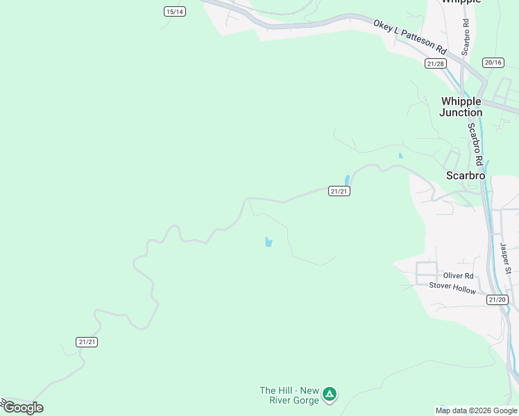 map of restaurants, bars, coffee shops, grocery stores, and more near 47 White Oak Farm Drive in Scarbro