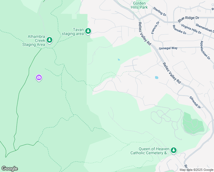 map of restaurants, bars, coffee shops, grocery stores, and more near 1239 Sunrise Ridge Drive in Lafayette