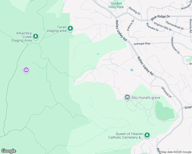 map of restaurants, bars, coffee shops, grocery stores, and more near 1161 Sunrise Ridge Drive in Lafayette