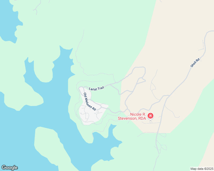 map of restaurants, bars, coffee shops, grocery stores, and more near Lariat Trail in Jamestown