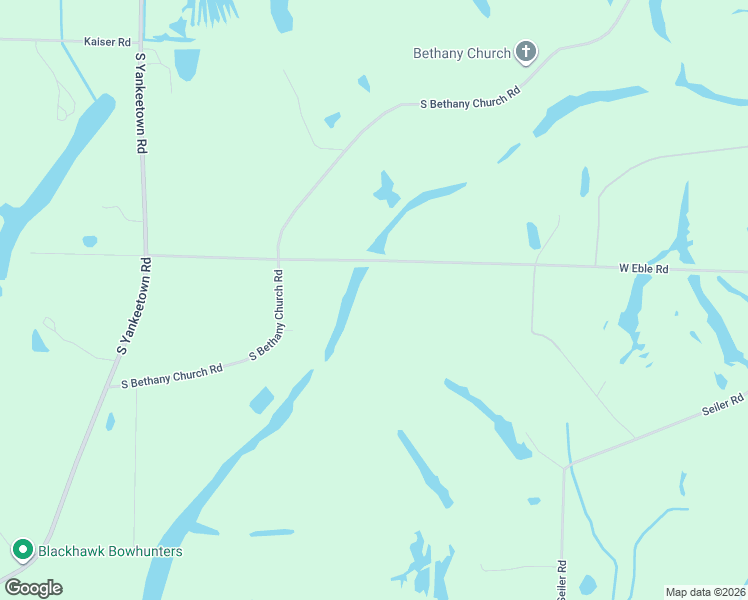 map of restaurants, bars, coffee shops, grocery stores, and more near 1433 West Eble Road in Boonville