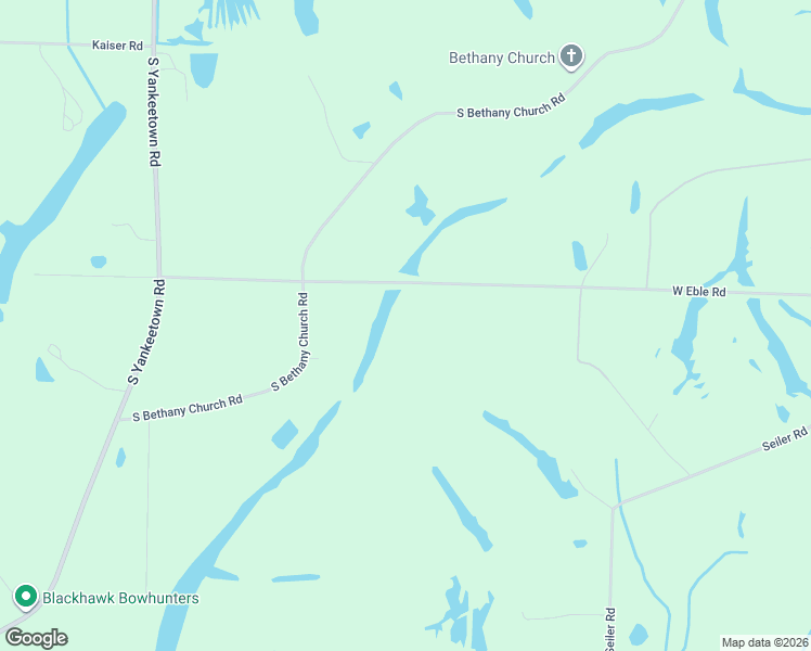 map of restaurants, bars, coffee shops, grocery stores, and more near 1433 West Eble Road in Boonville
