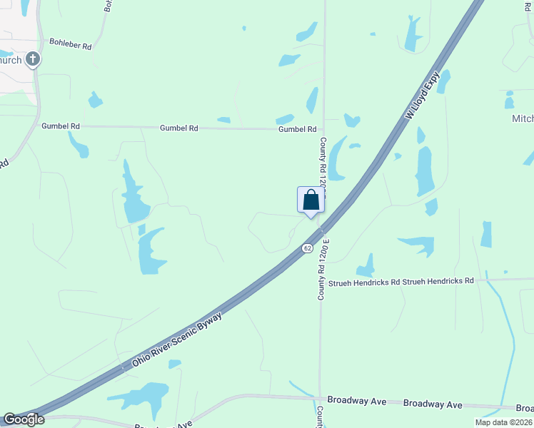 map of restaurants, bars, coffee shops, grocery stores, and more near 11916 Deer Creek Lane in Evansville