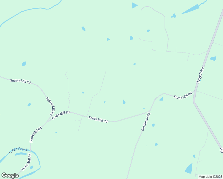 map of restaurants, bars, coffee shops, grocery stores, and more near 919 Fords Mill Road in Versailles