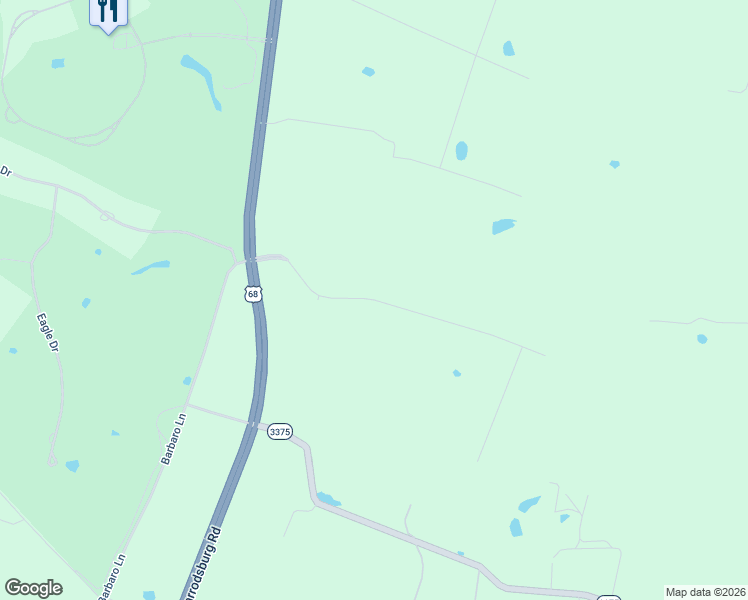 map of restaurants, bars, coffee shops, grocery stores, and more near Burr Oak Drive in Nicholasville