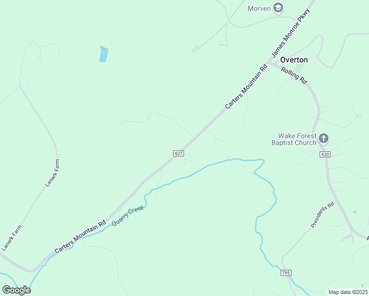 map of restaurants, bars, coffee shops, grocery stores, and more near 2982 Carters Mountain Road in Scottsville