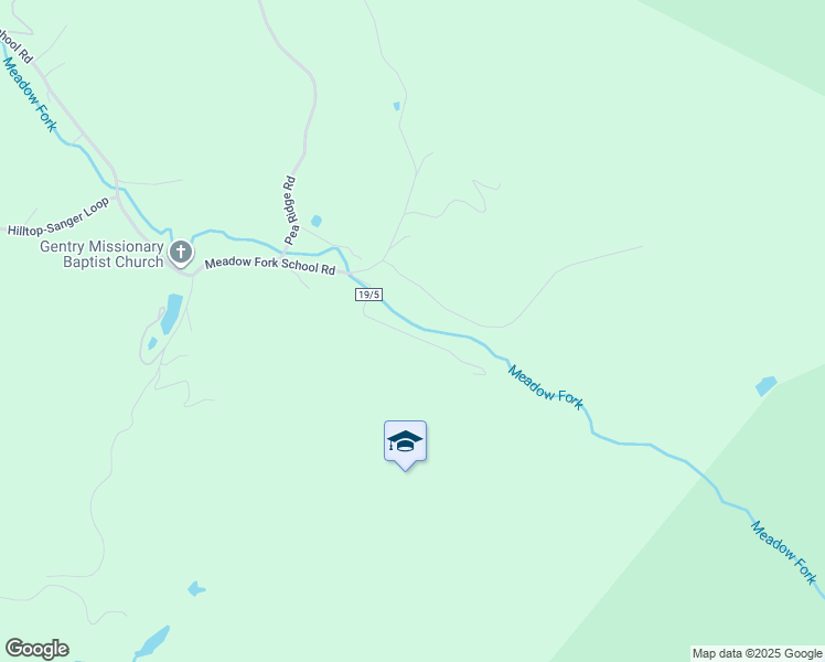 map of restaurants, bars, coffee shops, grocery stores, and more near Hilltop-Sanger Loop in Oak Hill