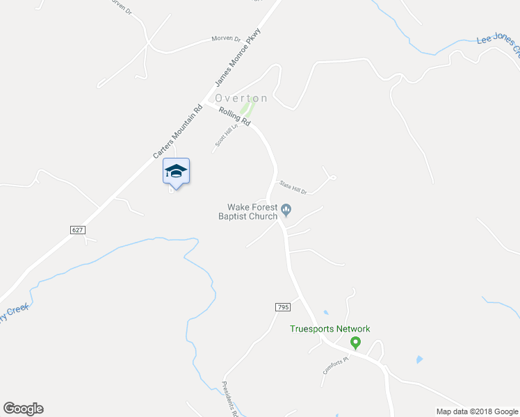 map of restaurants, bars, coffee shops, grocery stores, and more near 3070 Rolling Road in Scottsville
