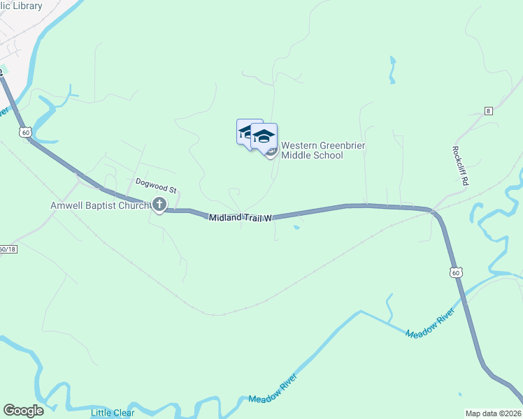 map of restaurants, bars, coffee shops, grocery stores, and more near 60 Rt 60 in Rupert