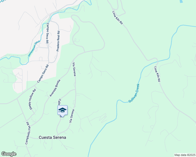 map of restaurants, bars, coffee shops, grocery stores, and more near 18373 Corte Del Montana in Sonora