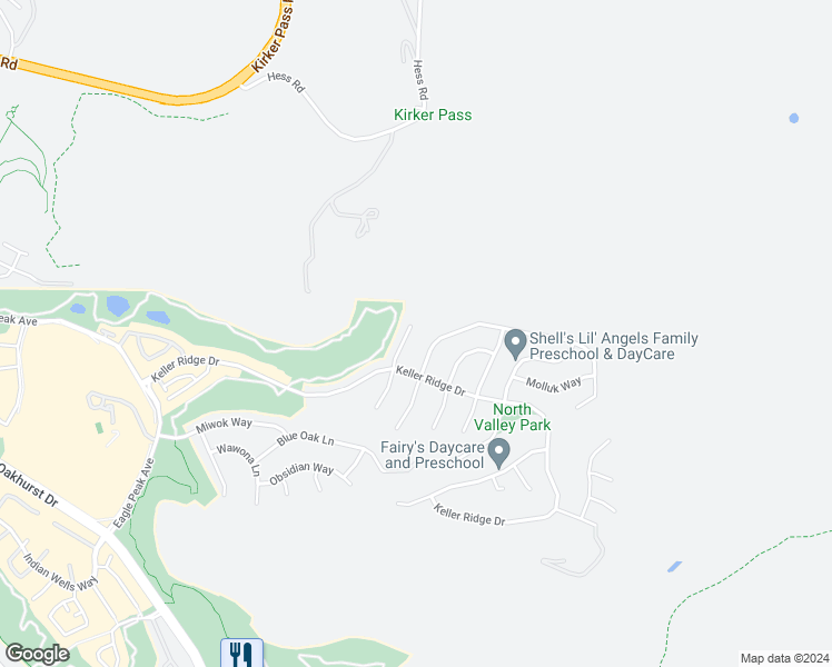 map of restaurants, bars, coffee shops, grocery stores, and more near 114 Crow Place in Clayton