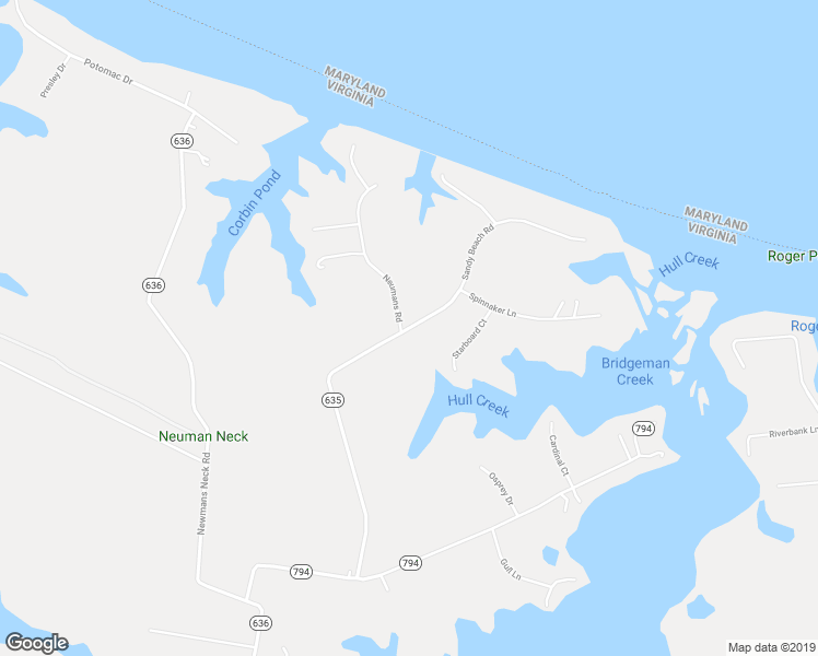 map of restaurants, bars, coffee shops, grocery stores, and more near Sandy Beach Road in Heathsville