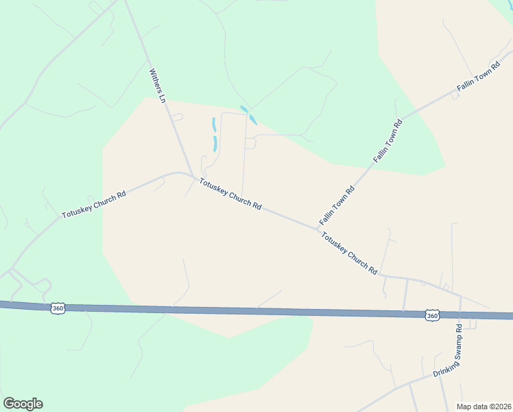 map of restaurants, bars, coffee shops, grocery stores, and more near Totuskey Church Road in Richmond County