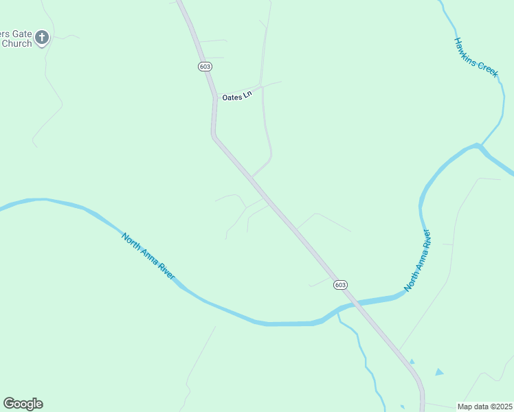map of restaurants, bars, coffee shops, grocery stores, and more near 22410 Landora Bridge Road in Ruther Glen