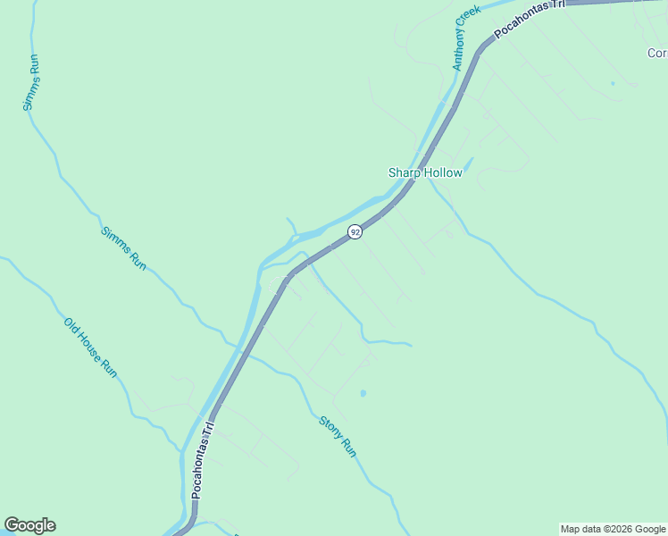 map of restaurants, bars, coffee shops, grocery stores, and more near 14155 West Virginia 92 in White Sulphur Springs
