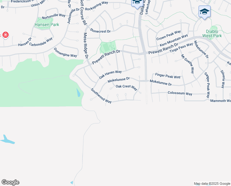 map of restaurants, bars, coffee shops, grocery stores, and more near 5443 Ridgedale Court in Antioch