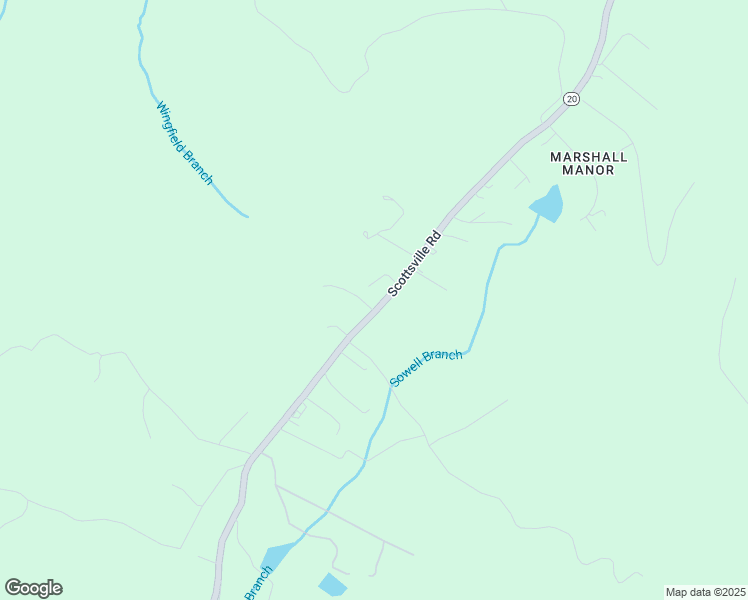 map of restaurants, bars, coffee shops, grocery stores, and more near 2972 Scottsville Road in Charlottesville