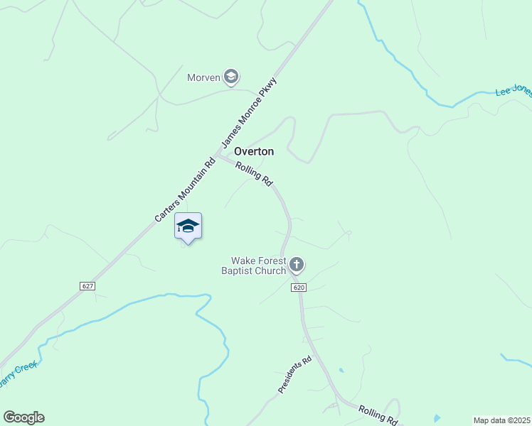 map of restaurants, bars, coffee shops, grocery stores, and more near 2958 Rolling Road in Scottsville