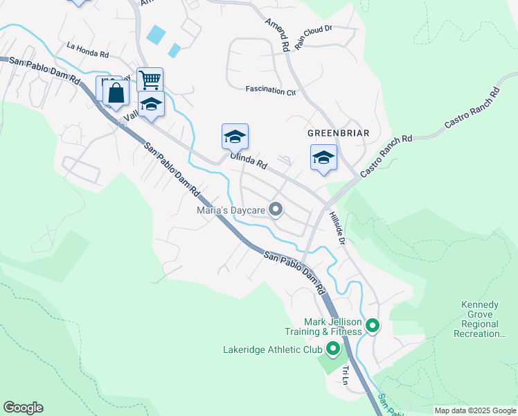 map of restaurants, bars, coffee shops, grocery stores, and more near 5774 Friar Court in El Sobrante
