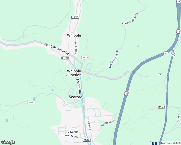 map of restaurants, bars, coffee shops, grocery stores, and more near 38 Sutphin Lane in Scarbro