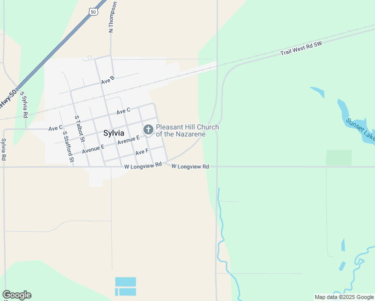 map of restaurants, bars, coffee shops, grocery stores, and more near 203 Trail West Saint Road in Sylvia