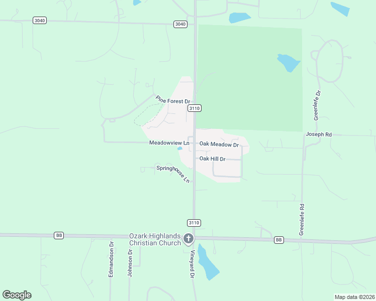 map of restaurants, bars, coffee shops, grocery stores, and more near 11960 Meadowview Lane in Rolla