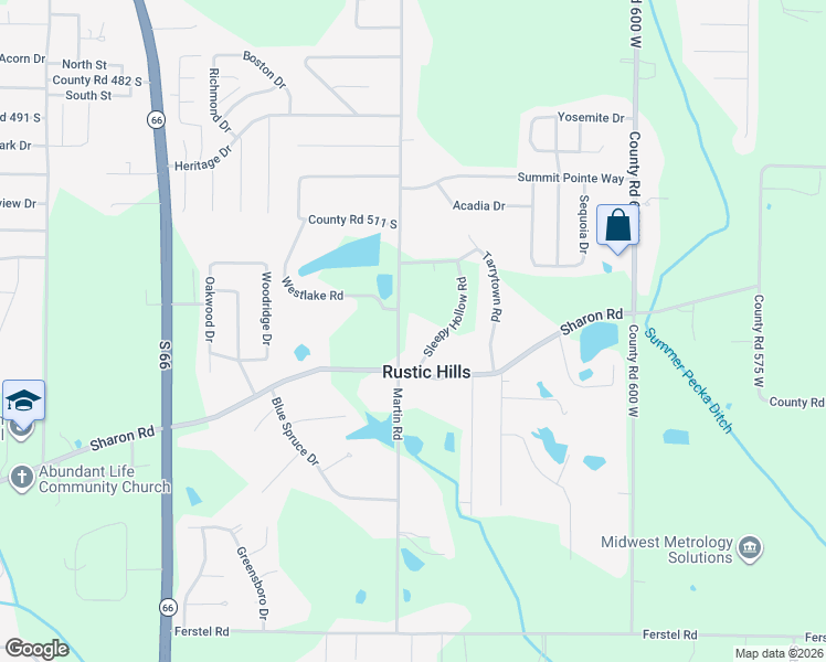 map of restaurants, bars, coffee shops, grocery stores, and more near 5299 Sleepy Hollow Road in Newburgh