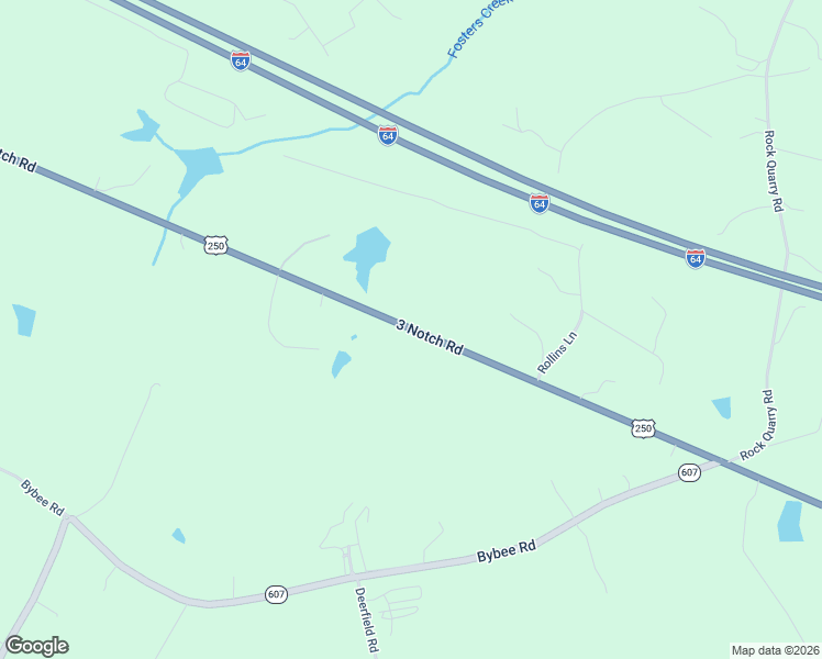 map of restaurants, bars, coffee shops, grocery stores, and more near 7422-7724 3 Notch Road in Louisa