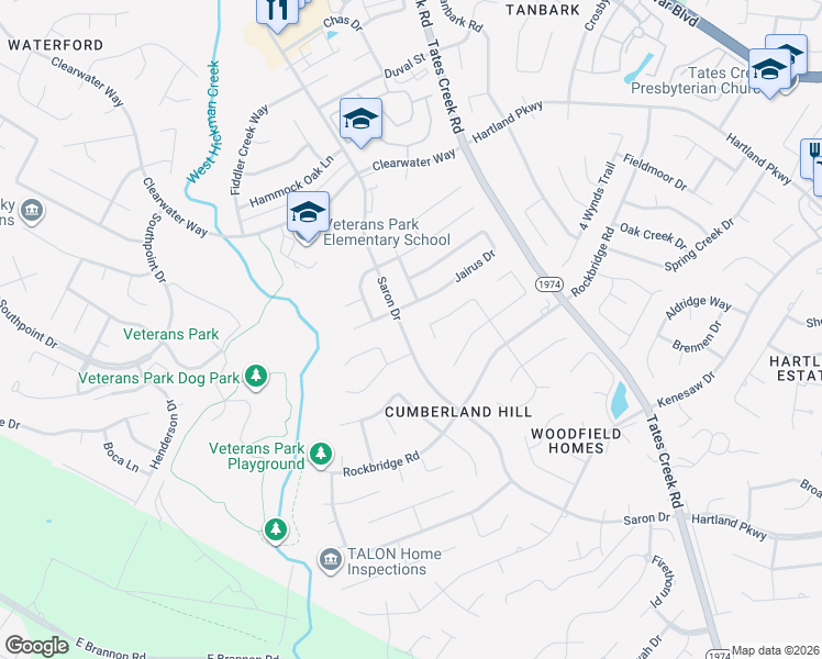 map of restaurants, bars, coffee shops, grocery stores, and more near 827 Jairus Drive in Lexington