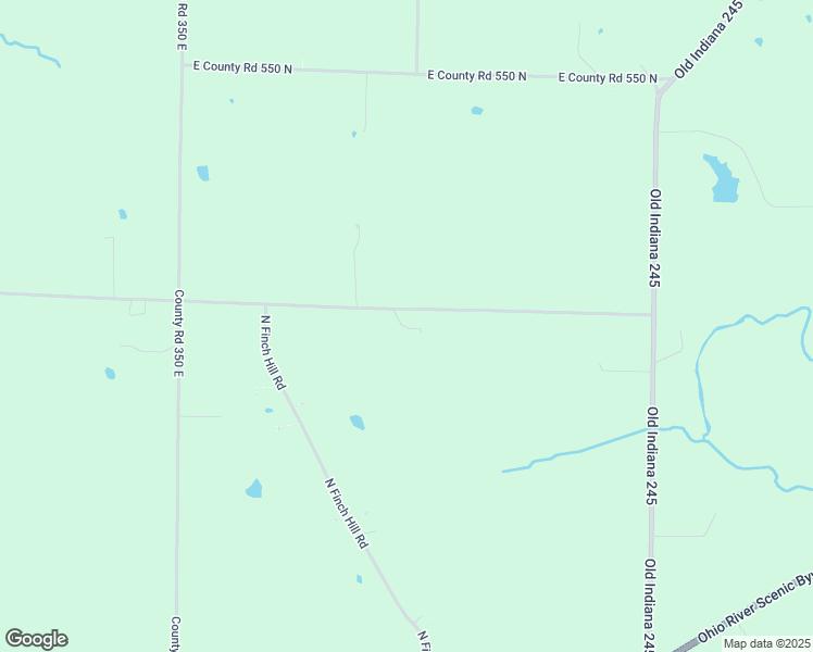 map of restaurants, bars, coffee shops, grocery stores, and more near East County Road 500 North in Grandview