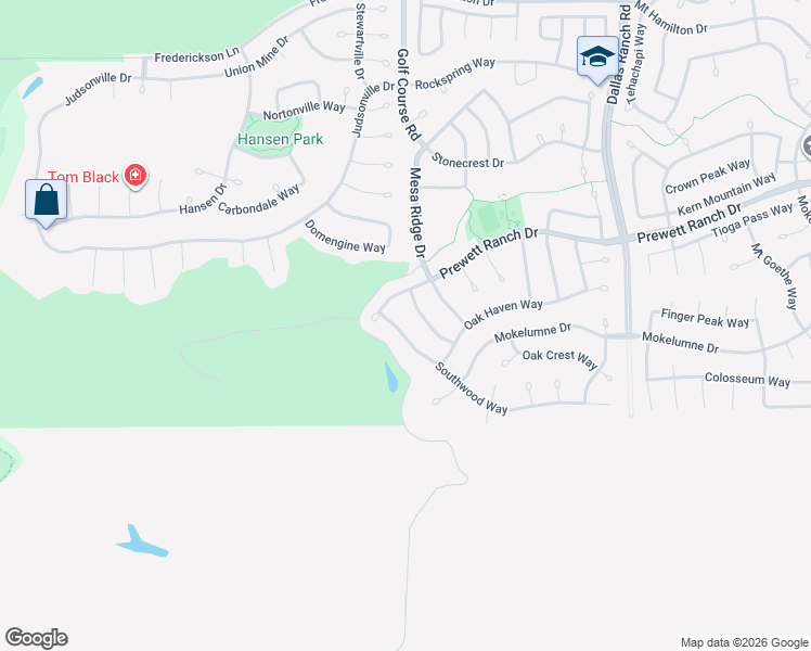 map of restaurants, bars, coffee shops, grocery stores, and more near 1062 Prewett Ranch Drive in Antioch