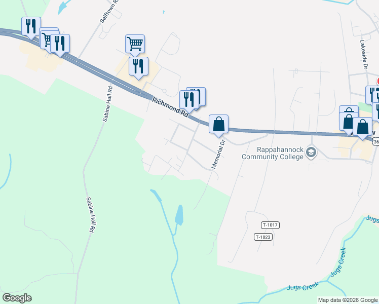 map of restaurants, bars, coffee shops, grocery stores, and more near 45 East Monroe Avenue in Warsaw