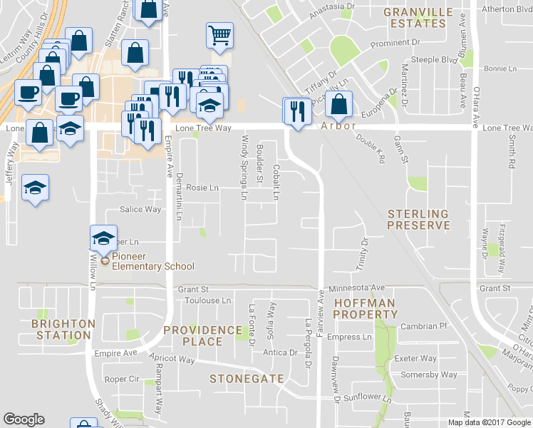 map of restaurants, bars, coffee shops, grocery stores, and more near 2264 Harmony Ct in Brentwood