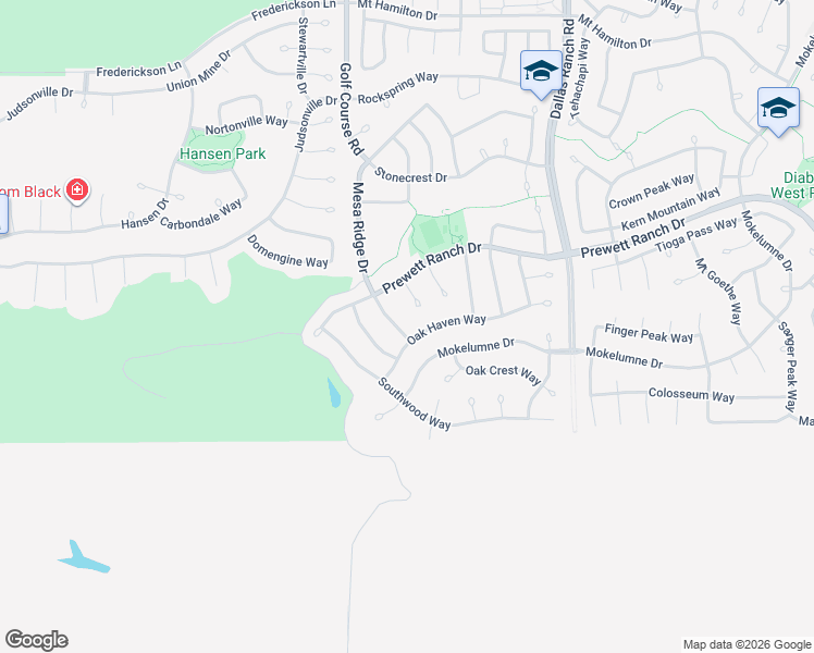 map of restaurants, bars, coffee shops, grocery stores, and more near 5229 Mesa Ridge Drive in Antioch