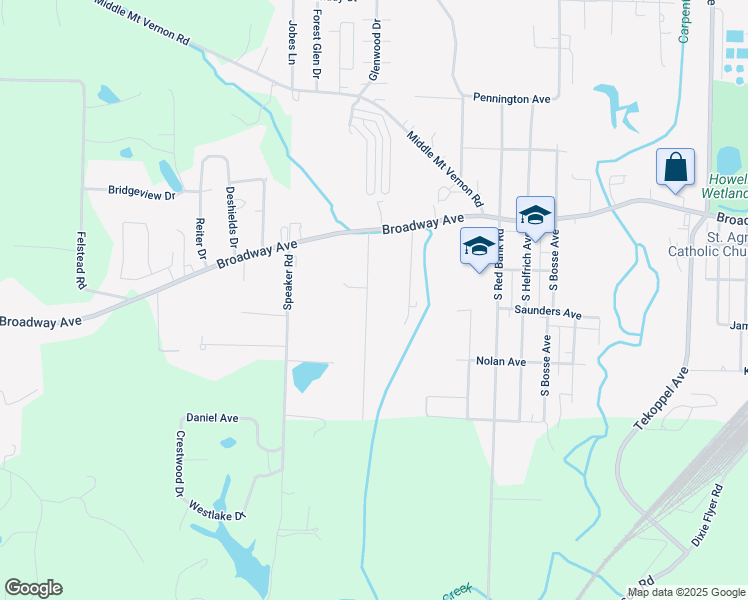 map of restaurants, bars, coffee shops, grocery stores, and more near 1736 Rollett Lane in Evansville