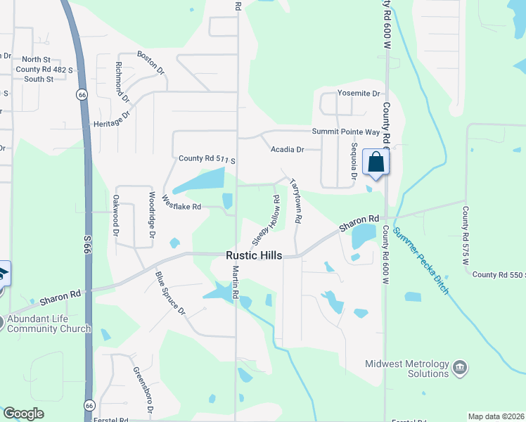 map of restaurants, bars, coffee shops, grocery stores, and more near 5299 Sleepy Hollow Road in Newburgh