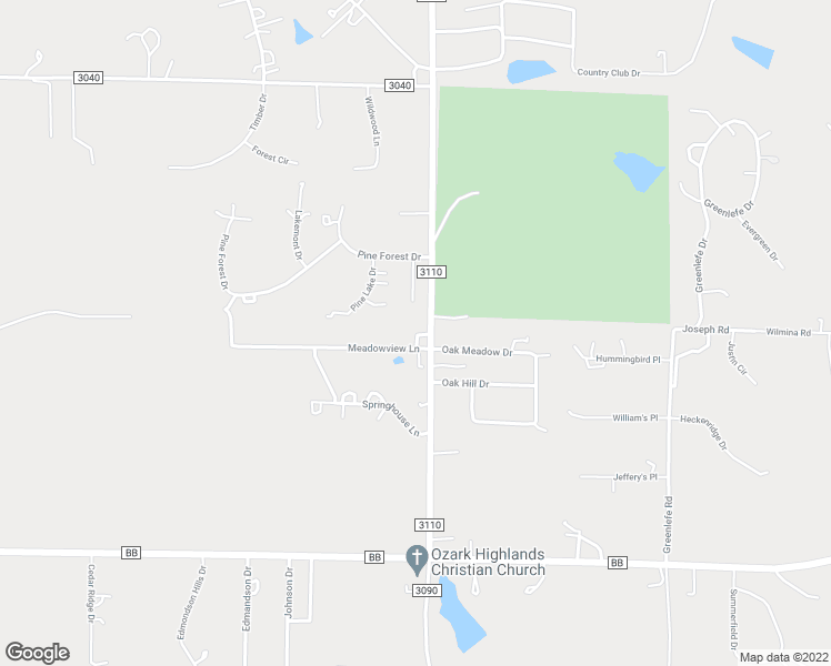 map of restaurants, bars, coffee shops, grocery stores, and more near 10463 County Road 3110 in Rolla