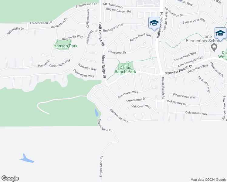 map of restaurants, bars, coffee shops, grocery stores, and more near 5217 Mesa Ridge Drive in Antioch