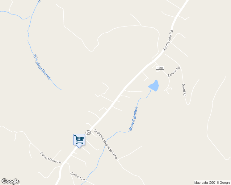map of restaurants, bars, coffee shops, grocery stores, and more near 2874 Scottsville Road in Charlottesville