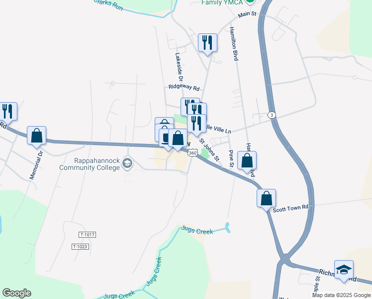map of restaurants, bars, coffee shops, grocery stores, and more near in Warsaw