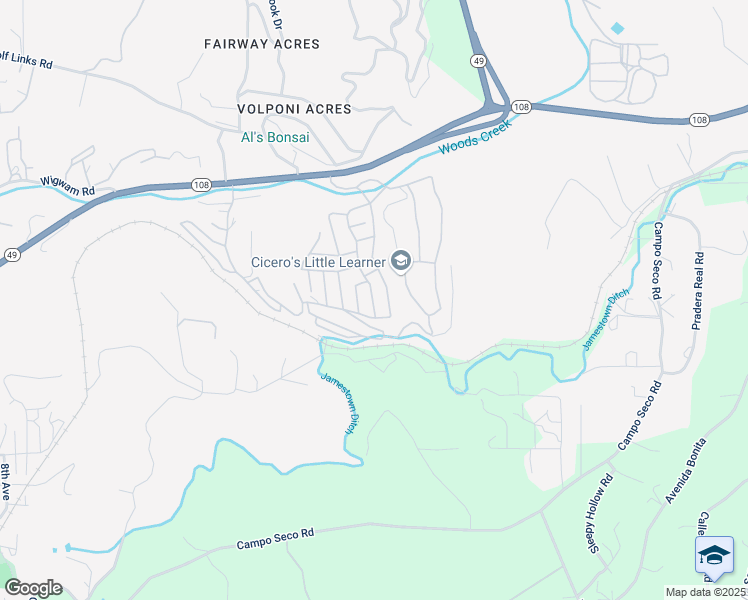 map of restaurants, bars, coffee shops, grocery stores, and more near Lohman Dr in Jamestown