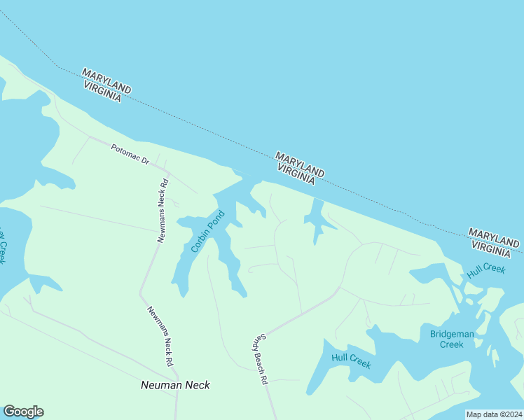 map of restaurants, bars, coffee shops, grocery stores, and more near 335 Neumans Road in Heathsville