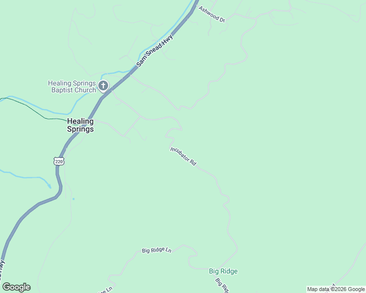 map of restaurants, bars, coffee shops, grocery stores, and more near 45 Cubbley Road in Hot Springs